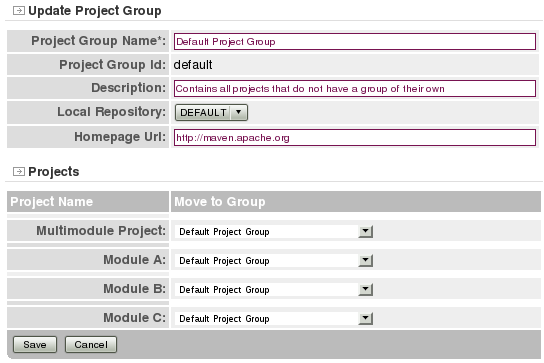 Update Project Group